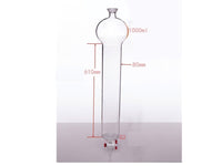 MSE PRO Chromatography Column with Sand Plate Storage Ball, 35/20, φ80mm, Effective Length: 610mm, 1000mL