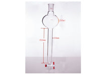 MSE PRO Chromatography Column with Storage Ball, 24/40, φ26mm, Effective Length 254mm, Storage Ball: 250mL - MSE Supplies LLC