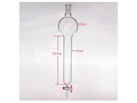MSE PRO Chromatography Column with Storage Ball, 24/40, φ46mm, Effective Length 254mm, Storage Ball: 500mL