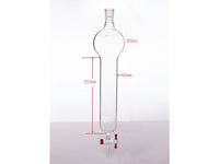 MSE PRO Chromatography Column with Storage Ball, 24/40, φ60mm, Effective Length 203mm, Storage Ball: 500mL - MSE Supplies LLC