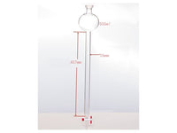 MSE PRO Chromatography Column with Storage Ball, 35/20, φ26mm, Effective Length: 457mm, Storage Ball: 500mL