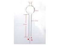 MSE PRO Chromatography Column with Storage Ball, 35/20, φ32mm, Effective Length: 254mm, Storage Ball: 500mL