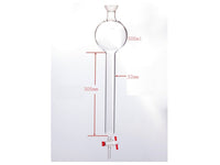 MSE PRO Chromatography Column with Storage Ball, 35/20, φ32mm, Effective Length: 305mm, Storage Ball: 500mL