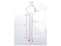 MSE PRO Chromatography Column with Storage Ball, 35/20, φ32mm, Effective Length: 457mm, Storage Ball: 500mL