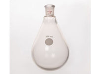 MSE PRO Coating, Thin-Walled Eggplant-Shaped Bottle for Rotary Evaporation, High Strength, Grinding Mouth: 14/20, 200mL