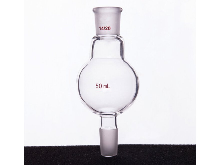 MSE PRO Continuous Distillation Ball, 14/20, 50mL, Ball Outer Diameter: 48mm, Total Height: 105mm