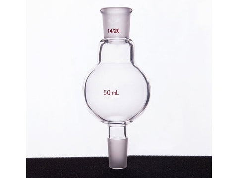 MSE PRO Continuous Distillation Ball, 14/20, 50mL, Ball Outer Diameter: 48mm, Total Height: 105mm