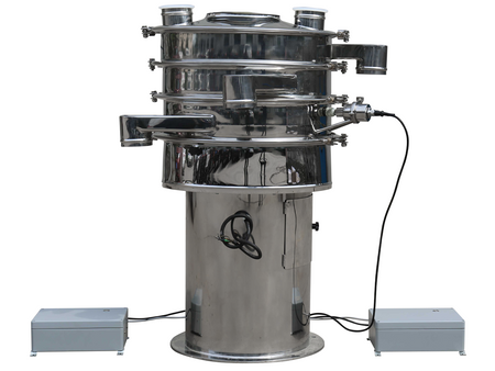 MSE PRO Double-Layer Ultrasonic Rotary Vibrating Sieve, Diameter 560 mm with three sieves (100, 200, 325 mesh), Shakers, MSE Supplies LLC, MSE Supplies