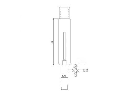 MSE PRO European Bubbler, 29/42-24/40, Effective Length: 157mm
