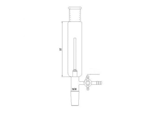 MSE PRO European Bubbler, 29/42-24/40, Effective Length: 157mm