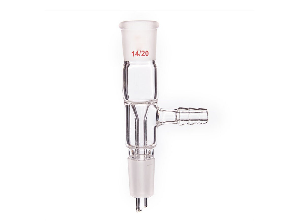 MSE PRO Filter Joint, Small Nozzle Outer Diameter 8mm, Grinding Mouth: 14/20 - MSE Supplies LLC