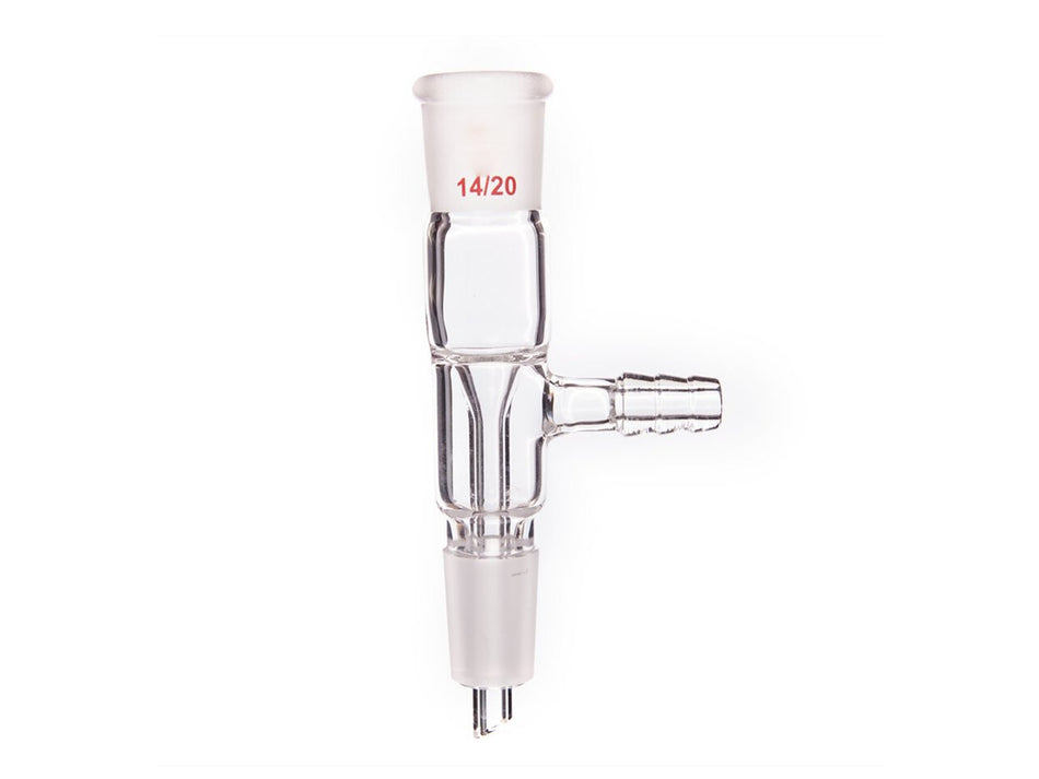 MSE PRO Filter Joint, Small Nozzle Outer Diameter 8mm, Grinding Mouth: 14/20 - MSE Supplies LLC