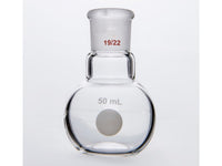 MSE PRO Flat Bottom Flask, Grinding Mouth: 19/22, 50mL