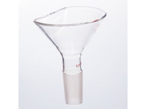 MSE PRO Flat Funnel, Top Diameter: 75mm, Grinding Mouth: 24/40
