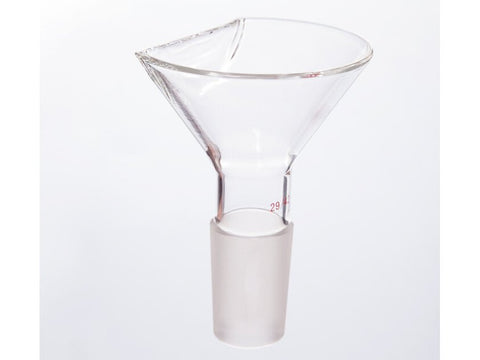MSE PRO Flat Funnel, Top Diameter: 75mm, Grinding Mouth: 29/42