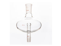 MSE PRO Flat Splash-Proof Balls, Upper Mouth: 24/40, Lower Mouth: 19/22, 250mL - MSE Supplies LLC