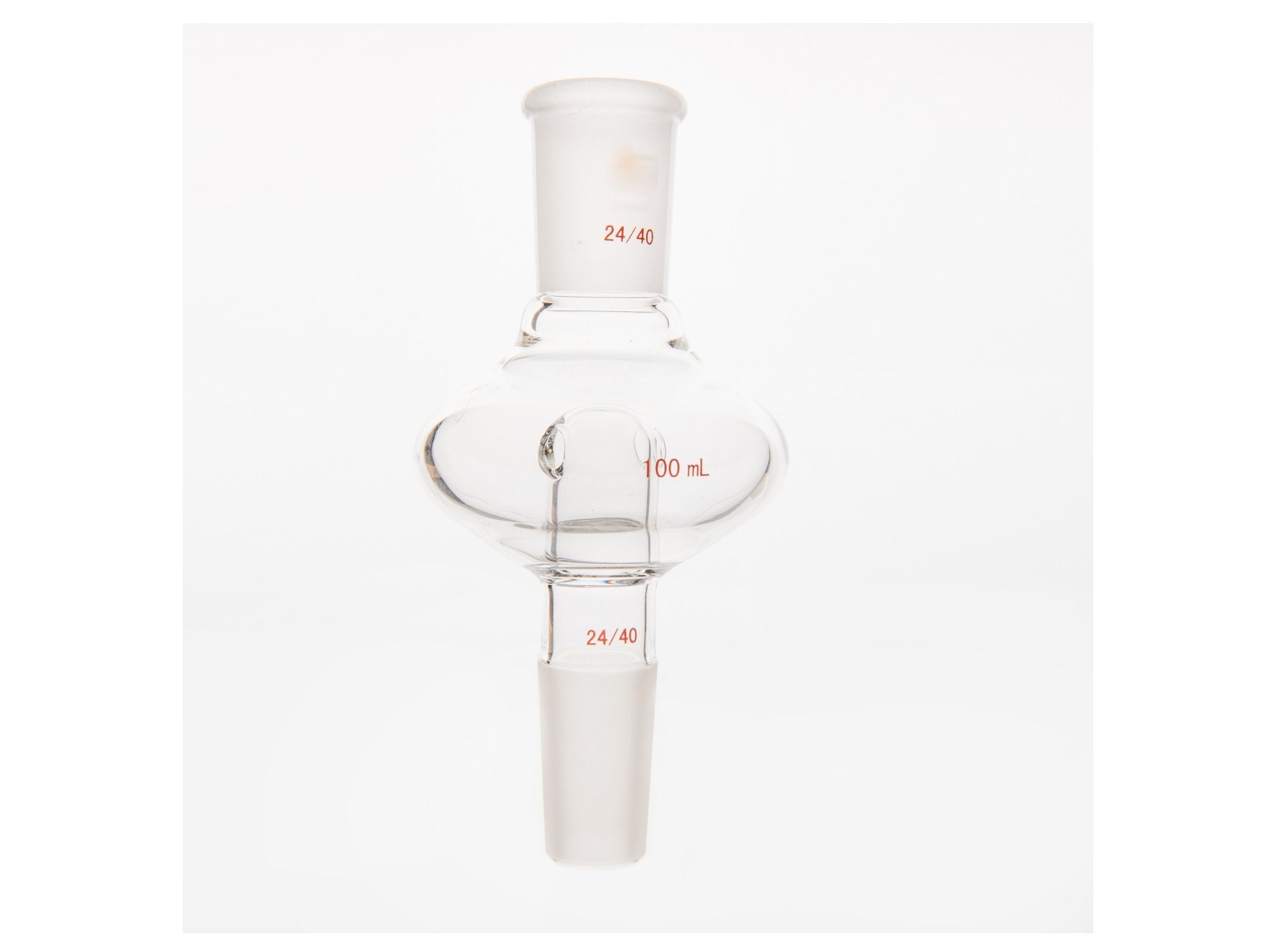 MSE PRO Flat Splash-Proof Balls, Upper Mouth: 24/40, Lower Mouth: 24/40, 100mL - MSE Supplies LLC