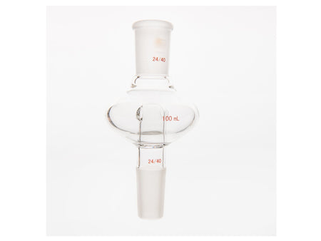 MSE PRO Flat Splash-Proof Balls, Upper Mouth: 24/40, Lower Mouth: 24/40, 100mL - MSE Supplies LLC