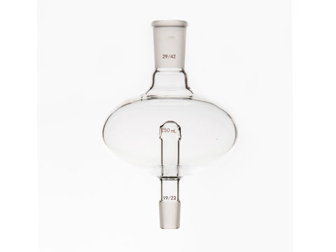 MSE PRO Flat Splash-Proof Balls, Upper Mouth: 29/42, Lower Mouth: 19/22, 250mL - MSE Supplies LLC