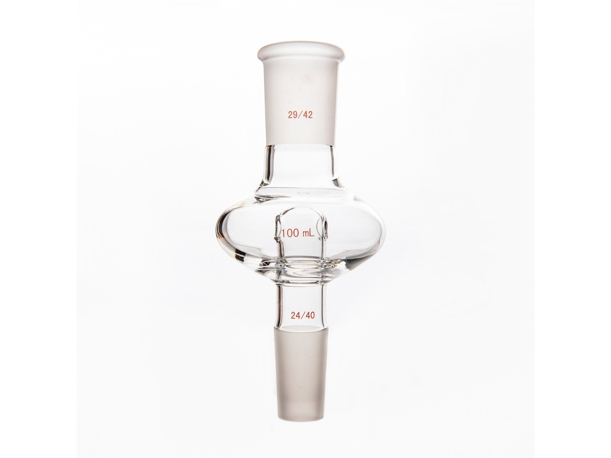 MSE PRO Flat Splash-Proof Balls, Upper Mouth: 29/42, Lower Mouth: 24/40, 100mL - MSE Supplies LLC