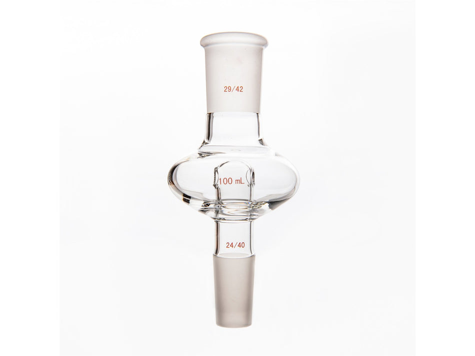 MSE PRO Flat Splash-Proof Balls, Upper Mouth: 29/42, Lower Mouth: 24/40, 100mL - MSE Supplies LLC