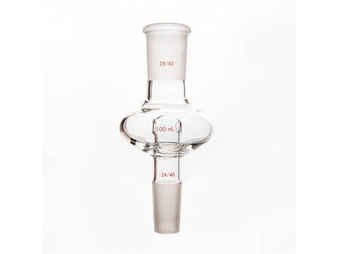 MSE PRO Flat Splash-Proof Balls, Upper Mouth: 29/42, Lower Mouth: 24/40, 100mL - MSE Supplies LLC