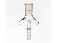 MSE PRO Flat Splash-Proof Balls, with Backflow Hole, Upper Mouth: 24/40, Lower Mouth: 14/20, 100mL - MSE Supplies LLC