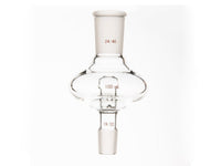 MSE PRO Flat Splash-Proof Balls, with Backflow Hole, Upper Mouth: 24/40, Lower Mouth: 19/22, 100mL - MSE Supplies LLC