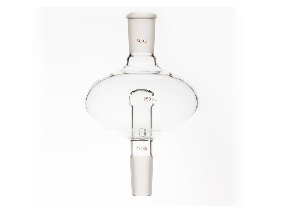 MSE PRO Flat Splash-Proof Balls, with Backflow Hole, Upper Mouth: 24/40, Lower Mouth: 24/40, 250mL - MSE Supplies LLC