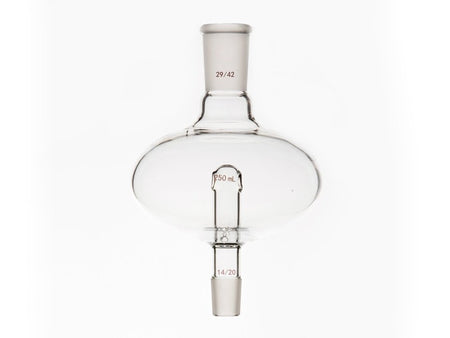 MSE PRO Flat Splash-Proof Balls, with Backflow Hole, Upper Mouth: 29/42, Lower Mouth: 14/20, 250mL - MSE Supplies LLC