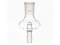 MSE PRO Flat Splash-Proof Balls, with Backflow Hole, Upper Mouth: 29/42, Lower Mouth: 19/22, 100mL - MSE Supplies LLC