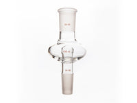 MSE PRO Flat Splash-Proof Balls, with Backflow Hole, Upper Mouth: 29/42, Lower Mouth: 24/40, 100mL - MSE Supplies LLC