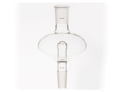 MSE PRO Flat Splash-Proof Balls, with Backflow Hole, Upper Mouth: 29/42, Lower Mouth: 24/40, 250mL - MSE Supplies LLC