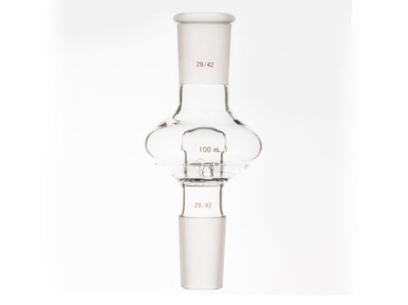 MSE PRO Flat Splash-Proof Balls, with Backflow Hole, Upper Mouth: 29/42, Lower Mouth: 29/42, 100mL - MSE Supplies LLC