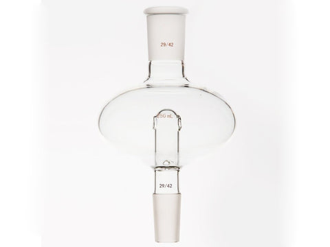 MSE PRO Flat Splash-Proof Balls, with Backflow Hole, Upper Mouth: 29/42, Lower Mouth: 29/42, 250mL - MSE Supplies LLC