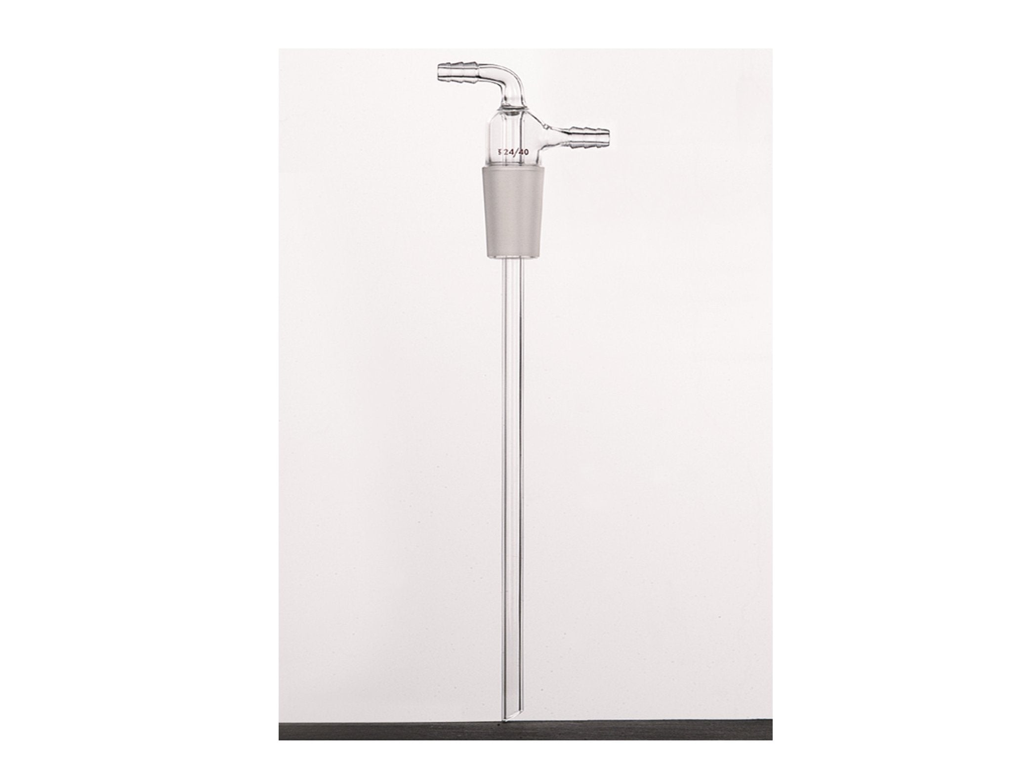 MSE PRO Gas or Liquid Input Joint, 24/40, φ10 Small Nozzle Interface, Tube Length: 250mm - MSE Supplies LLC