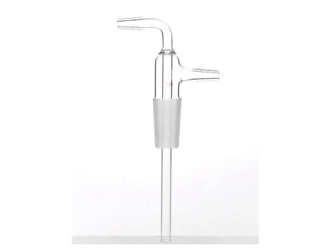 MSE PRO Gas or Liquid Input Joint, 24/40, φ10 Small Nozzle Interface, Tube Length: 75mm - MSE Supplies LLC