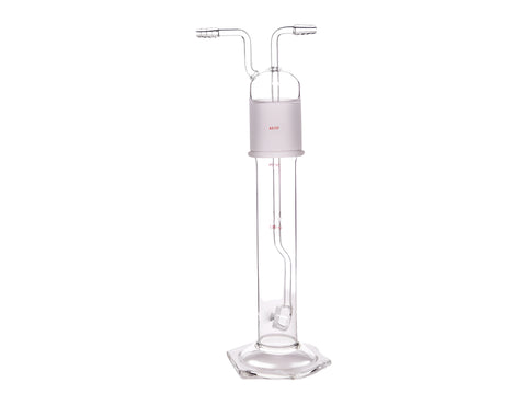 MSE PRO Gas Washing Bottle, with Sand Plate 125mL, Total Height about 290mm, C Sand Plate