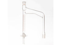 MSE PRO Graduated Distillation Receiver 10mL, Grinding Mouth 19/22, Glass Gate - MSE Supplies LLC