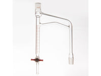 MSE PRO Graduated Distillation Receiver 10mL, Grinding Mouth 19/22, PTFE Stopcock - MSE Supplies LLC