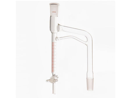 MSE PRO Graduated Distillation Receiver 10mL, Grinding Mouth 24/40, Glass Gate