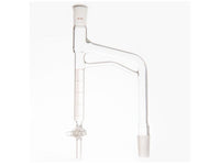 MSE PRO Graduated Distillation Receiver 20mL, Grinding Mouth 24/40, Glass Gate