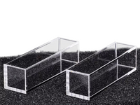 MSE PRO High-quality Fluorometer Quartz Cuvettes (Cells) with 10mm Path Length, 5 Polished Window, Pack of 2, Bio Lab Consumables, MSE Supplies LLC, MSE Supplies