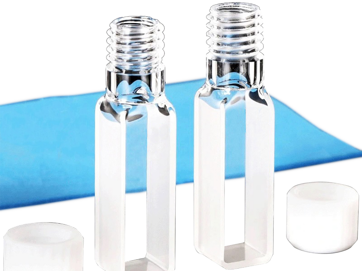 MSE PRO High-quality Spectrophotometer Quartz Cuvettes (Cells) with 10mm Path Length, Pack of 2, Bio Lab Consumables, MSE Supplies LLC, MSE Supplies