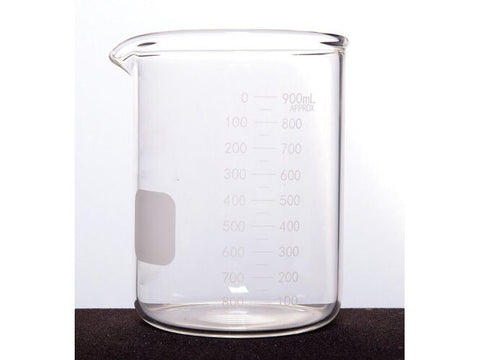 MSE PRO Xinweier Homemade Thick-Walled Beaker, Double Scale Line 1000mL, Diameter: 107mm, Height: 145mm