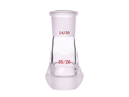 MSE PRO Interchangeable Between Ball Mill and Standard Grinding Mouth Joint, Upper Mouth: 14/20, Lower Ball Mill: 35/20