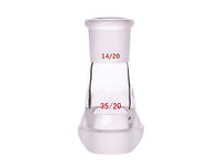 MSE PRO Interchangeable Between Ball Mill and Standard Grinding Mouth Joint, Upper Mouth: 14/20, Lower Ball Mill: 35/20