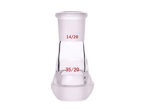 MSE PRO Interchangeable Between Ball Mill and Standard Grinding Mouth Joint, Upper Mouth: 14/20, Lower Ball Mill: 35/20