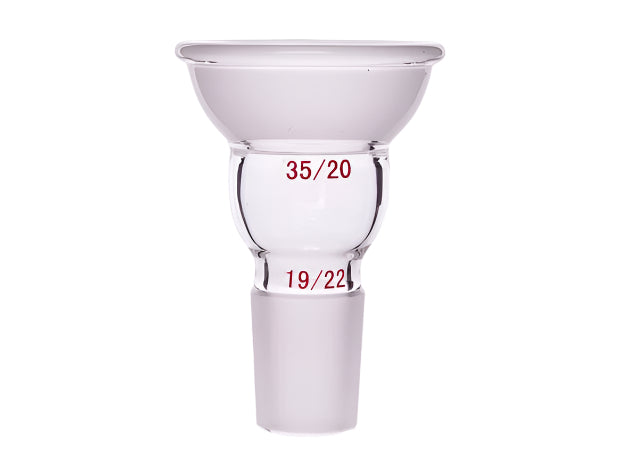 MSE PRO Interchangeable Bowl and Standard Grinding Mouth Joint, Upper Bowl: 35/20, Lower Mouth: 19/22