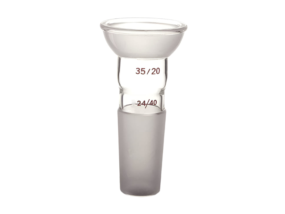 MSE PRO Interchangeable Bowl and Standard Grinding Mouth Joint, Upper Bowl: 35/20, Lower Mouth: 24/40